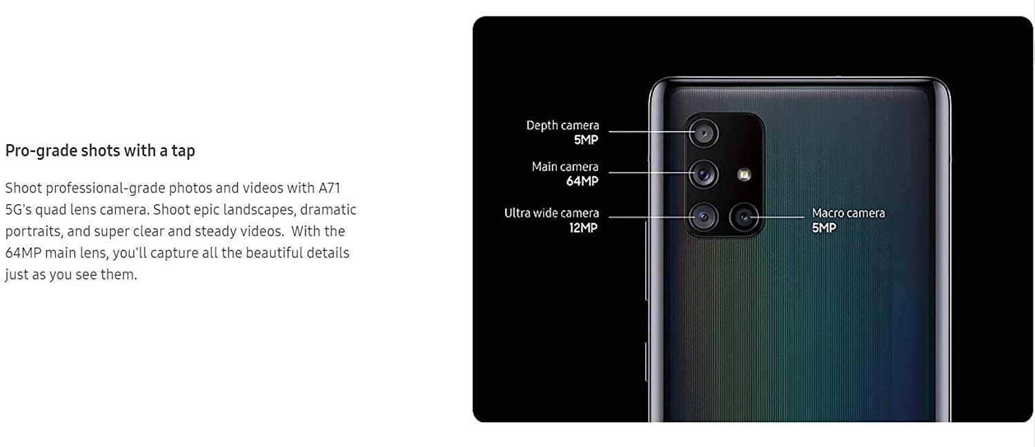 a71 5g camera specs