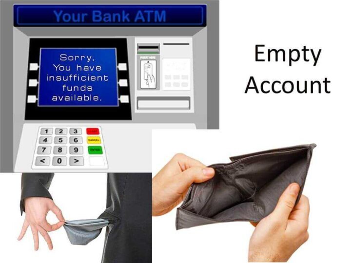 Emptying bank account before divorce
