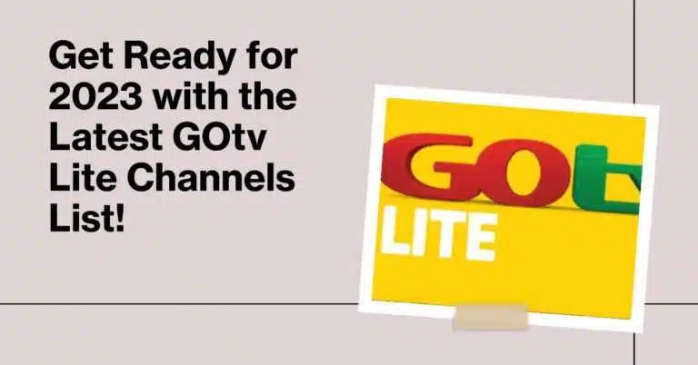 Gotv Lite Channels List 2023 – Full List and Price