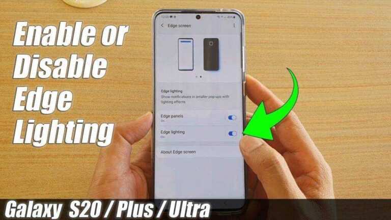 How To Activate Edge Lighting Samsung S20 Plus, Galaxy S20, or S20 Ultra Android 11 and 10