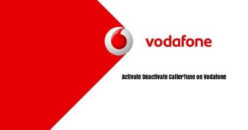 How to deactivate caller tune in Vodafone