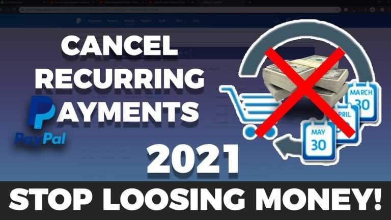 How To Stop Recurring Payments PayPal?