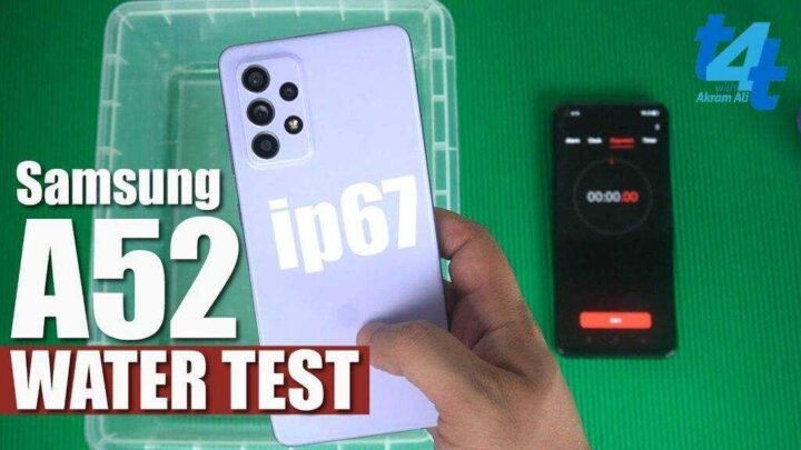 Is the Samsung Galaxy A52 waterproof?