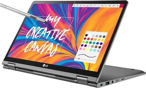 LG Gram 14T990-U.AAS8U1, 14 2-in-1 Ultra-Lightweight Laptop with Intel Core i7 Processor and Wacom Pen, Silver