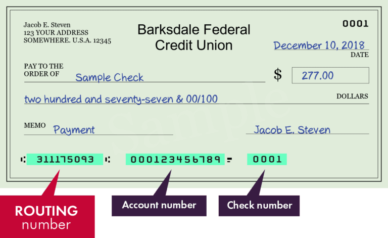 What is Barksdale Federal Credit Union Routing Number?