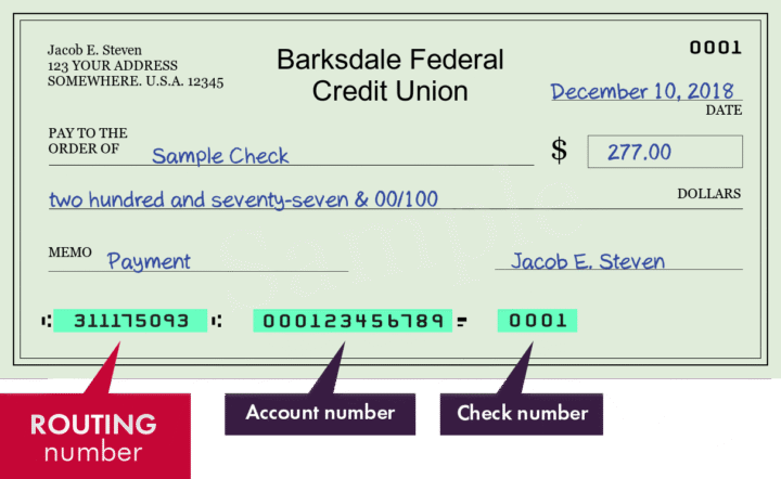 What is Barksdale Federal Credit Union Routing Number?
