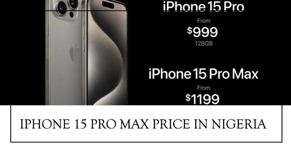 iphone 15 pro max price in nigeria