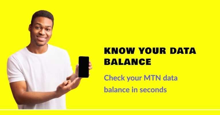 How to Check MTN Data Balance in Nigeria – 5 Latest Methods