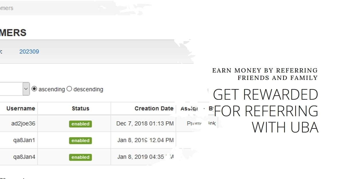 What Is UBA User ID & Referral ID In UBA How Do I Get My UBA Referral ID?