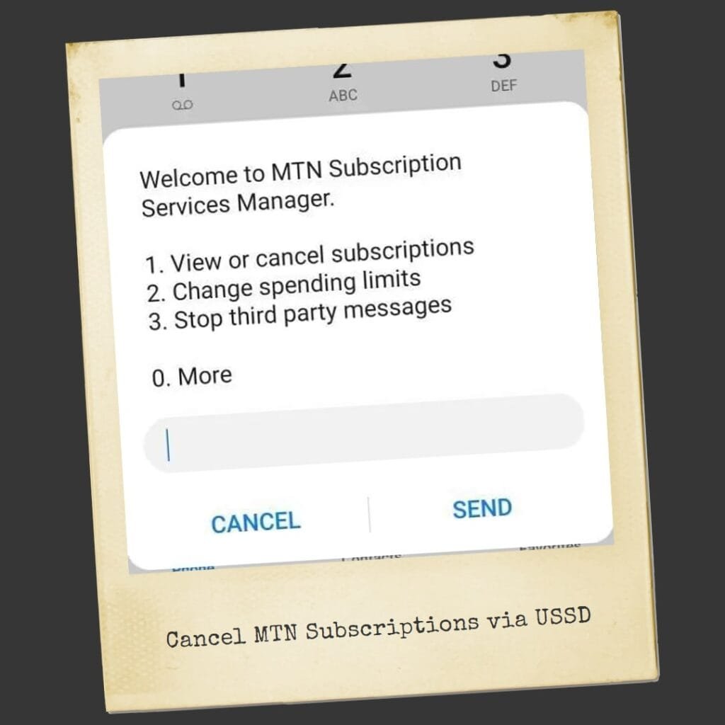 How To Cancel Subscriptions On MTN via USSD