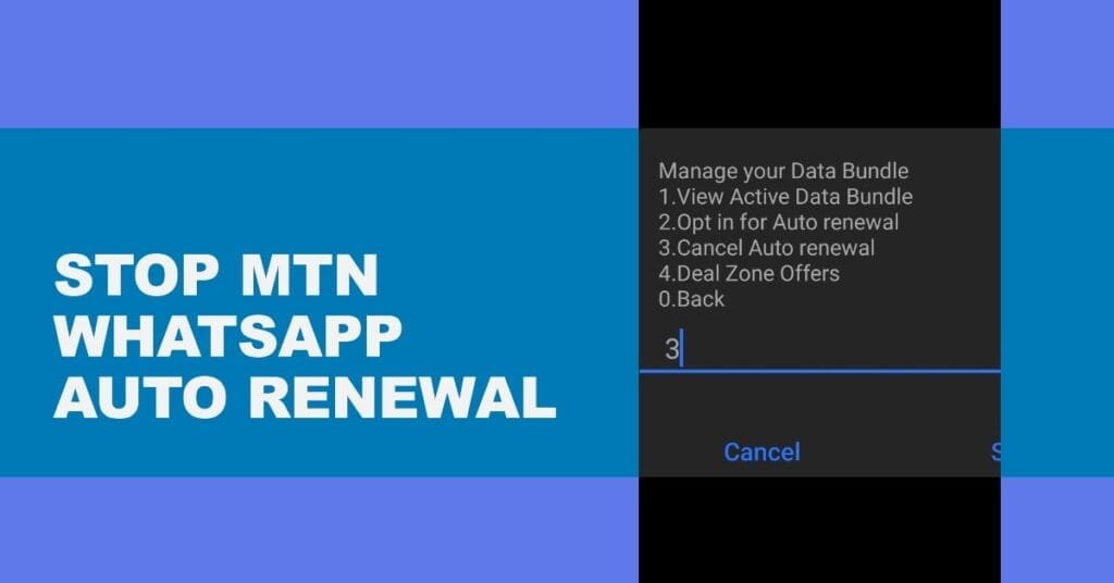 How to Stop MTN WhatsApp Auto Renewal in Nigeria