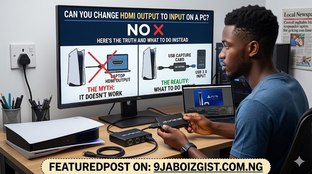 Can You Change HDMI Output to Input on a PC? Here's the Truth and What to Do Instead