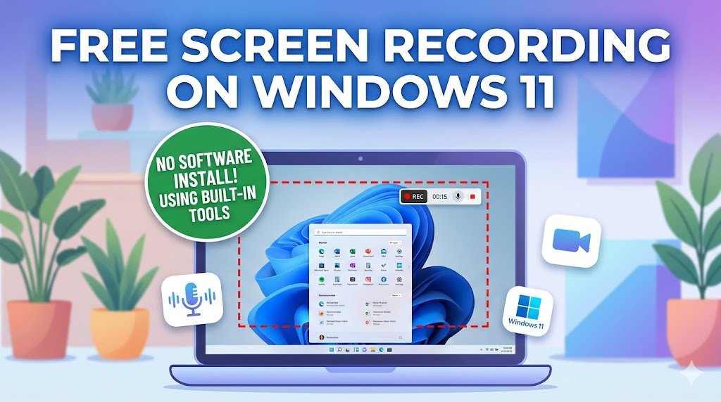 How to Record Your Screen on Windows 11 for Free Without Installing Any Extra Software