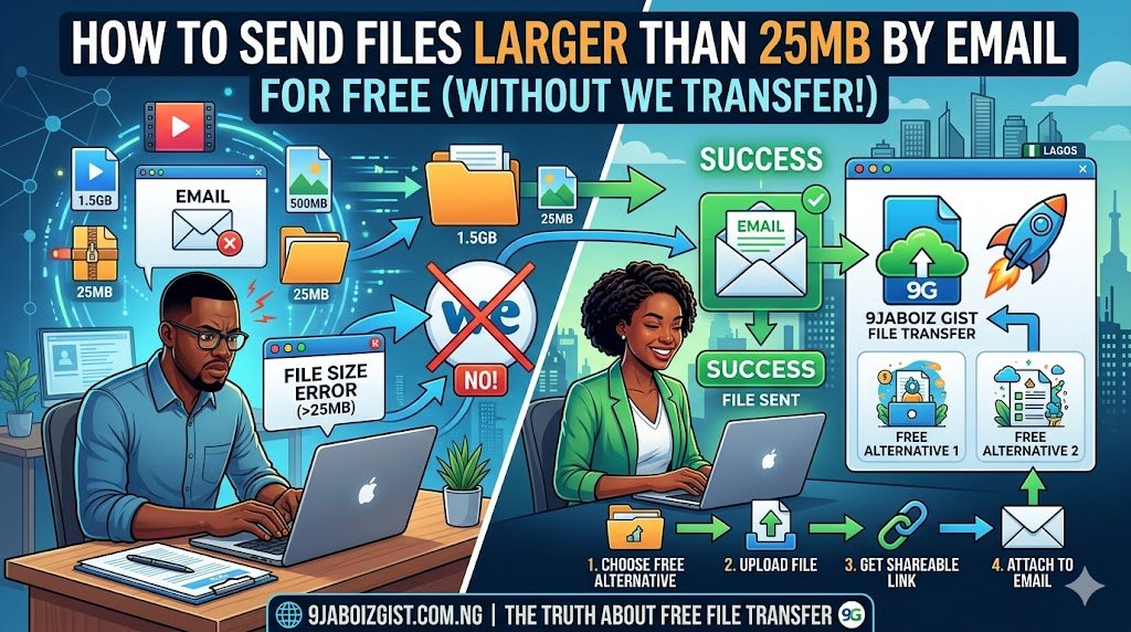 How to Send Files Larger Than 25MB by Email for Free Without Using WeTransfer