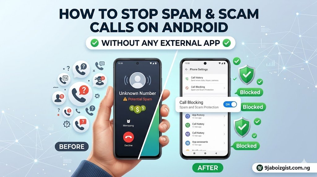 How to Stop Spam and Scam Calls from Unknown Numbers on Android Without Downloading Any App