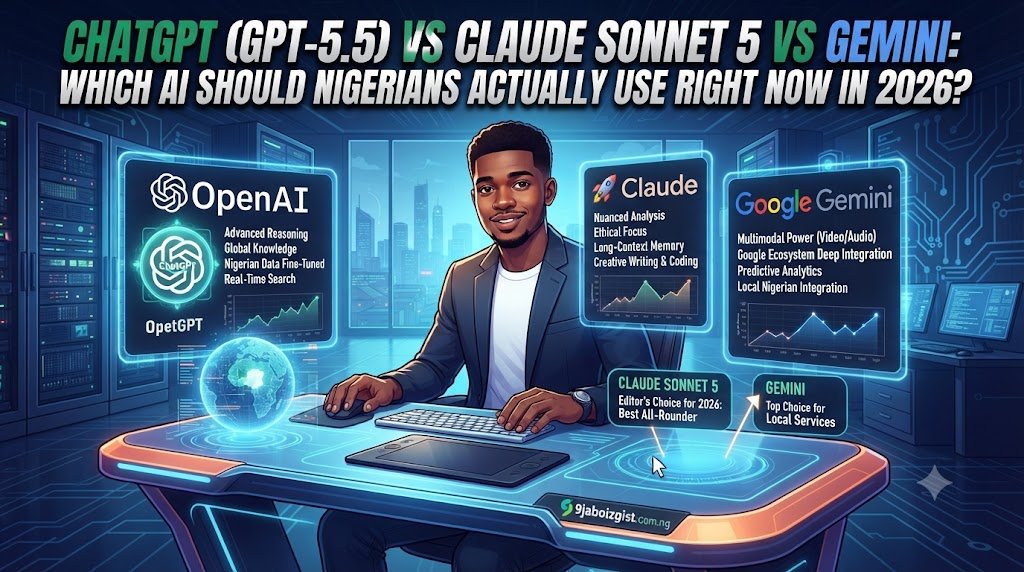 ChatGPT (GPT-5.5) vs Claude Sonnet 5 vs Gemini: Which AI Should Nigerians Actually Use Right Now in 2026?